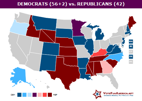 Senate Projection Map