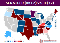 Senate Projection Map