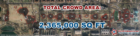 The Inauguration Crowd Size Covered 2,230,000 Square Feet